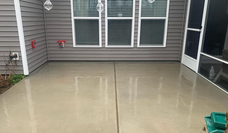 Back patio, after cleaning