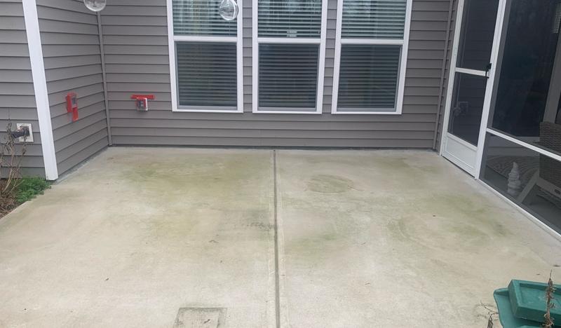 Back patio, before cleaning
